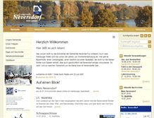 Tablet Screenshot of neversdorf.de